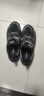 鴻星爾克男鞋網(wǎng)面增高休閑鞋2026新款春季軟底輕便皮面運動(dòng)鞋厚底老爹鞋子 正黑/亮銀(網(wǎng)面款) 41 品質(zhì)保障 曬單實(shí)拍圖