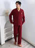 莫代爾睡衣男士春秋款純棉長(cháng)袖紅色本命年2025新款開(kāi)衫可外穿家居服套裝 2325 L 【建議120-140斤】 曬單實(shí)拍圖