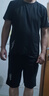 啄木鳥冰絲男士t恤夏季2025新款短袖短褲籃球服速干跑步休閑運(yùn)動服套裝 0858黑色套-裝 XL 曬單實拍圖