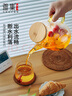 雅集大容量錘紋加厚耐熱玻璃冷水壺燒水壺涼白開(kāi)水壺夏季花茶壺1800ml 曬單實(shí)拍圖