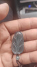 周大福新中式樹(shù)葉金枝玉葉古風(fēng)翡翠吊墜女配繩生日禮物 K66102 曬單實(shí)拍圖
