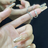 花影（HUAYING）輕奢銀鉆石情侶戒指女對戒活口表白紀念日生日禮物送男女朋友 [3顆真鉆石]荊棘玫瑰對戒+禮盒 曬單實拍圖