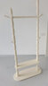 盛連 實(shí)木衣帽架落地臥室掛衣架多功能歐式門(mén)廳置物架客廳衣服架家用組裝衣服架子現代簡(jiǎn)約衣架 雙層象牙白帶腰鉤長(cháng)80 曬單實(shí)拍圖