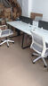 舒炫（SHUXUAN）辦公桌工作臺(tái)四人位職員桌簡(jiǎn)約辦公室電腦桌屏風(fēng)工位辦公卡座 曬單實(shí)拍圖