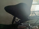 普通大眾款自行車(chē)座套 防水皮革自行車(chē)坐墊套 四季通用單車(chē)座墊套 細網(wǎng)格透氣黑色[加棉款] 曬單實(shí)拍圖