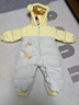 巴拉巴拉童裝嬰兒羽絨服連體衣寶寶2025新款冬裝加厚保暖哈衣爬服萌趣造型 咖色小鴨子-白鴨絨 90 cm-充絨量93g 曬單實(shí)拍圖