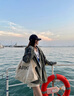 派吉鯊水洗做舊美式復古牛仔外套女2025秋季新款慵懶風(fēng)寬松休閑夾克上衣 做舊牛仔藍 M 95-105斤 曬單實(shí)拍圖