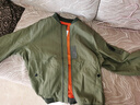 馬登工裝美式空中MA1飛行員夾克軍事風(fēng)短款外套復古棒球服男潮秋上衣 綠色 L 曬單實(shí)拍圖