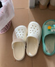 漫巴厘洞洞鞋女士2025夏季新款外穿居家平底透氣手術(shù)室醫(yī)用防滑包頭涼拖 白色 36-37 曬單實(shí)拍圖