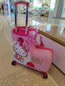 凱蒂貓HELLO KITTY兒童行李箱拉桿箱可坐卡通萬(wàn)向輪女孩騎行木馬旅行箱 18081粉色拉鏈 20英寸 約1-5歲 小童騎行網(wǎng)紅款 曬單實(shí)拍圖