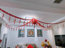 藝意雅婚房拉花結婚布置新房客廳裝飾男方女方臥室房間喜字婚慶用品大全 吾家有喜-蝴蝶燈籠+4條拉花 曬單實(shí)拍圖