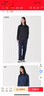 無(wú)印良品（MUJI）男式橫豎彈力人字紋工裝褲 黑色 L 曬單實(shí)拍圖