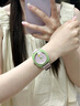 FUNTIME手表女款學(xué)生多巴胺潮流百搭日系卡通可愛初高中女生高顏值石英表 香芋紫綠 禮盒包裝 40mm 曬單實(shí)拍圖