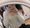 lululemon丨Rulu 女士長(zhǎng)袖亨利衫 LW3IUSS 骨白 M 曬單實(shí)拍圖