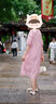 浮云堂.風(fēng)」玉縑.新中式改良刺繡粉色連衣裙女2025春夏禪意國風(fēng)茶服 粉色 M 曬單實(shí)拍圖