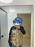 gxg.jeans男裝冬季新款老花滿印拼接保暖短款連帽羽絨服 卡其色 S 165 曬單實拍圖