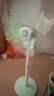 祥瓏小型立式電風(fēng)扇家用電扇客廳臺式宿舍音靜無(wú)網(wǎng)罩遙控大風(fēng)力落地扇 綠色落地扇（強風(fēng)） 曬單實(shí)拍圖