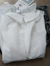 皮爾卡丹（pierre cardin）新疆棉純棉23春秋新款白色t恤女打底衫長(cháng)袖簡(jiǎn)約韓版寬松T恤 純白色長(cháng)袖 XL 115-125斤 曬單實(shí)拍圖
