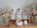 春錦秋鯉佛具漢白玉觀(guān)音菩薩家用坐蓮觀(guān)音佛像供奉觀(guān)世音娑婆三圣桌面 27寸金鑲玉觀(guān)音菩薩丨高68公分丨 曬單實(shí)拍圖