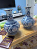 景韻雅成 景德鎮(zhèn)陶瓷器 仿古手繪青花瓷纏枝蓮花瓶擺件現(xiàn)代簡(jiǎn)約家居飾品 中號(hào)青花釉里紅纏枝蓮賞瓶 曬單實(shí)拍圖