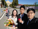 花花公子西服套裝男士商務(wù)修身西裝職業(yè)正裝小西服新郎伴郎結(jié)婚禮服三件套 黑色單扣套裝+馬甲+襯衫+大禮包 3XL 【145-160斤】 曬單實(shí)拍圖