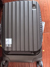 皇冠（CROWN）拉鏈鋁框箱旅行箱登機箱大容量前開(kāi)蓋行李箱小型5278-20-鐵灰 曬單實(shí)拍圖