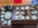 青澹汝窯知秋茶漏套裝茶葉過濾茶具配件景德鎮(zhèn)手工陶瓷汝瓷開片禮盒裝 知秋茶漏【帶底座】  開片可養(yǎng) 天青色 曬單實拍圖