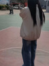 YOMC美式工裝夾克設(shè)計(jì)感外套2024新款春秋小個(gè)子薄款慵懶百搭外套女裝 白杏色 M 90-105 曬單實(shí)拍圖