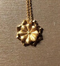 周六福（ZLF）  黃金項鏈女足金999鏈墜牡丹花吊墜 計價(jià)T 42+2cm尾鏈-5.29g 曬單實(shí)拍圖