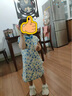 Classic Teddy精典泰迪女童連衣裙兒童旗袍純棉中小童裝國風(fēng)淑女裙子 藍色 90  曬單實(shí)拍圖