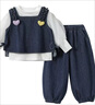 歐姆熊女童牛仔套裝春秋季2024新款早秋穿搭時(shí)髦洋氣女寶寶秋款兒童秋裝 牛仔藍 120 120cm 曬單實(shí)拍圖