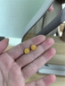 中國黃金18K金拉絲小方糖黃金耳釘女款耳飾520情人節禮物送女友送老婆 18K金方糖耳釘 約0.45g+品牌禮盒 曬單實(shí)拍圖