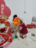 嘟嘟家女童連衣裙冬裝女小童公主風(fēng)裙子女寶寶A字裙冬季兒童燈芯絨上衣 酒紅色 80 曬單實拍圖