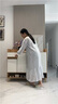 實(shí)木鞋柜門(mén)口入戶(hù)柜鞋架家用門(mén)口多層家用鞋子收納一體靠墻玄關(guān)柜 田園橡木色90*32*100cm（加厚密度板） 曬單實(shí)拍圖