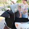 【官方品質(zhì)】電動(dòng)車(chē)分體擋風(fēng)被冬季加絨加厚電瓶車(chē)擋風(fēng)罩電車(chē)防寒護腿防風(fēng)罩 冬季分體【提花背面絨】純黑 特型款 曬單實(shí)拍圖