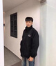 gxmy春秋季麂皮絨翻領(lǐng)夾克外套男士新款潮牌男生美式休閑一套搭配男裝 1【兩件套】麂皮絨外套綠+1569褶 XL 【建議120-140斤】 曬單實(shí)拍圖