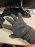 秋冬保暖搖粒絨手套男女款抓絨騎行加厚手套 深灰色 曬單實(shí)拍圖