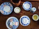 盛天下 盛天下景德鎮(zhèn)青花瓷蓋碗陶瓷釉下彩茶碗三才杯普洱泡茶主人杯功夫茶具茶杯 青花瓷蓋碗-釉里紅纏枝蓮 曬單實(shí)拍圖