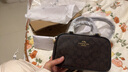 蔻馳（COACH）【官方授權(quán)店】coach女士小號(hào)手提單肩斜挎包送女友節(jié)日禮物 CW197IMXAQ深棕色卡其 曬單實(shí)拍圖