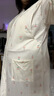 明月歸【帶哺乳口】孕婦睡衣裙哺乳家居服月子服產(chǎn)婦產(chǎn)房待產(chǎn)連衣裙秋冬 小花帶墊長(cháng)裙-SY1803 3XL（148-180斤） 曬單實(shí)拍圖