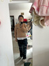 Teenie Weenie小熊春季V領(lǐng)假兩件軟糯時(shí)尚絞花休閑復古毛衣針織衫 粉色 S 160 曬單實(shí)拍圖