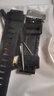 手表配件適用Casio卡西歐手表帶男PROTREK PRW3500 2500 5100PRG-260 黑色銀扣帶連接器 18mm 曬單實(shí)拍圖