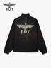BOY LONDON【月光之城】潮牌龍年情侶款外套老鷹印花夾克 N23009 黑色 L 曬單實(shí)拍圖