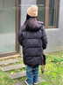 雅鹿童裝兒童羽絨服男童女童中長(cháng)款2025新款洋氣大童冬季加厚冬裝 黑色 140 cm 曬單實(shí)拍圖