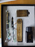 英雄鋼筆官方正品1505高顏值送禮禮物高檔套裝成人商務(wù)辦公成人學(xué)生專(zhuān)用練字刻字定制logo 亮黑金夾雙筆尖書(shū)簽墨水禮盒 明尖0.5mm+暗尖0.38mm 曬單實(shí)拍圖
