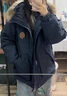 JEEP SPIRIT2025冬季新款大毛領(lǐng)羽絨服男女情侶款防水防風(fēng)加厚工裝外套 藏青色 L 175/96A (125-160斤) 曬單實(shí)拍圖
