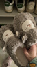 名創(chuàng  )優(yōu)品（MINISO）羊咩咩棉拖鞋女冬季包跟家居室內厚底月子毛毛拖鞋深灰44-45 曬單實(shí)拍圖