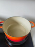 酷彩（Le Creuset）法國進(jìn)口琺瑯鑄鐵鍋湯鍋燜燉煮鍋電磁爐燃氣爐通用26cm圓形鍋桔色 曬單實(shí)拍圖