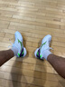 美津濃（MIZUNO）WAVE FANG PRO系列2男女專(zhuān)業(yè)羽毛球鞋減震防滑透氣室內綜合訓練鞋 白綠紫【穩定支撐】FANG PRO 43 =280mm 曬單實(shí)拍圖