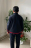 富夕中老年人秋裝外套女老太太長(cháng)袖三件套媽媽運動(dòng)服奶奶裝套裝60歲70 藏青 6XL 建議150-165斤 曬單實(shí)拍圖